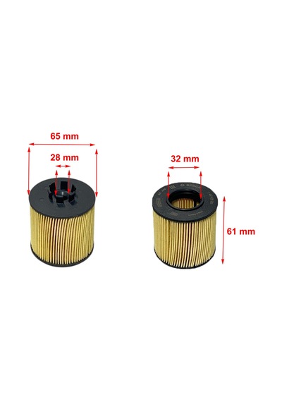 Bosch Vw Eos 1.4 Tsi 90 Kw, 1.6 Fsi 85 Kw, 2006-2008 Yağ Filtresi