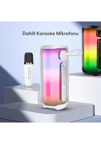 Pluse 5 Mikrofonlu Rgb Kablosuz Hoparlör - Siyah