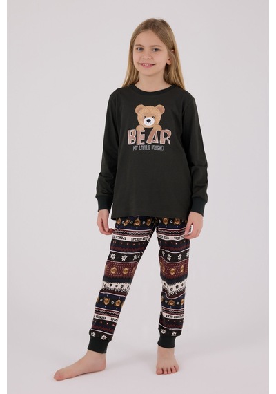 Arnetta Kız Çocuk Antrasit Pijama Takımı Ar3461-c-v1 Antrasit
