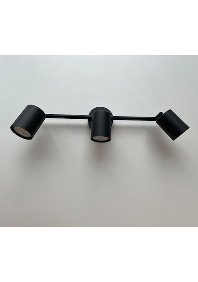 MYLİGHTS  AYNA  ÜSÜT LED APLİKLED SPOT ÜÇLÜ HAREKLİ PANASONIC LED Siyah