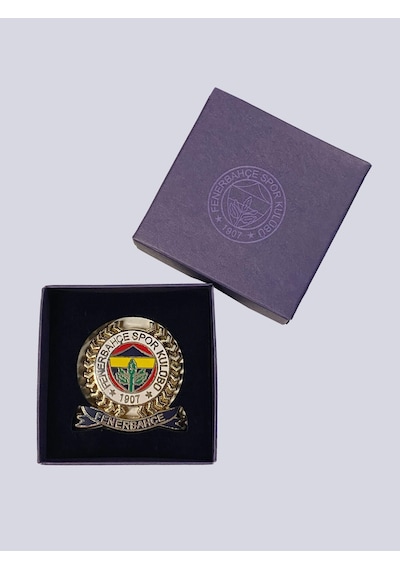 Mıknatıslı Fenerbahçe Rozet 5 Cm Altın