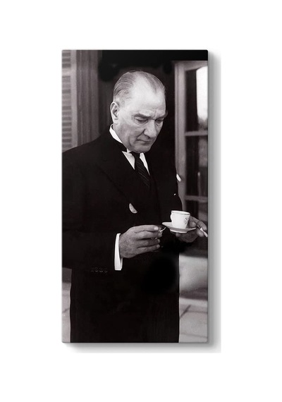 Tabloshop Atatürk Türk Kahvesi İçerken Tablo 30 X 60 Sku: Zeusstkddf43ca8d7