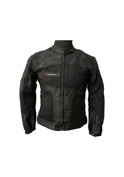 Venom Dynamic Motosiklet Ceketi 4 Mevsim Siyah Kadın