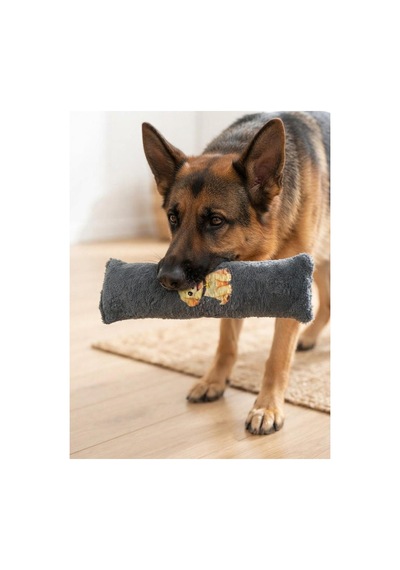 Kedi Köpek Hışırtılı Sesli Oyuncak Kadife Evcil Hayvan Oyun Oyuncağı Gri