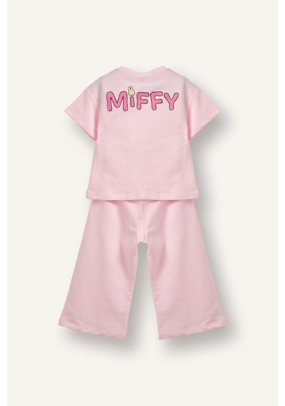 Defacto Miffy Tişört Alt 2'li Takım Kız Bebek H2760A526SP