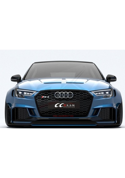 Audi Rs Logo Ön Kaput Glossy Black Air Flow Rüzgarlık