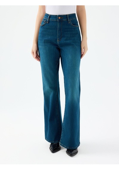 LOFT Flare Slim Fit Kadın Pantolon Lf2040537 Q1.v1 Denim