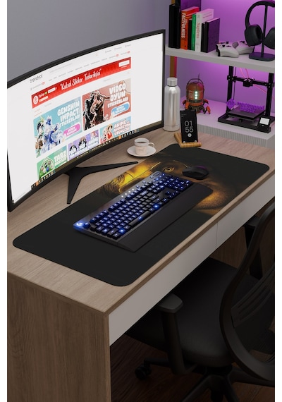 Dahmer V1 90x40 Xxl Gaming Kauçuk Kaymaz Taban Mouse Pad Fare Altlığı
