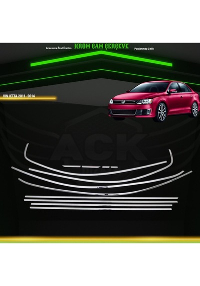 Volkswagen Jetta 2011-2015 Araca Özel Cam Çerçevesi Tamtur A+
