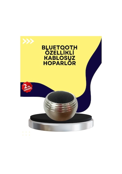 Mini Kablosuz Hoparlör Derin Bas Tws Bağlantı Şarjlı Model