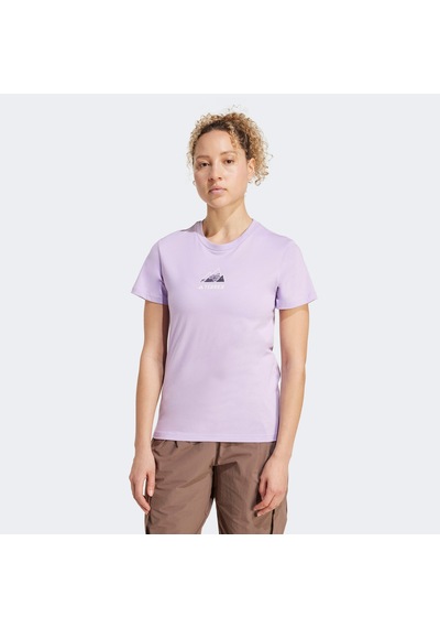 Adidas Athlete Kadın Mor Günlük T-shirt Jm6367