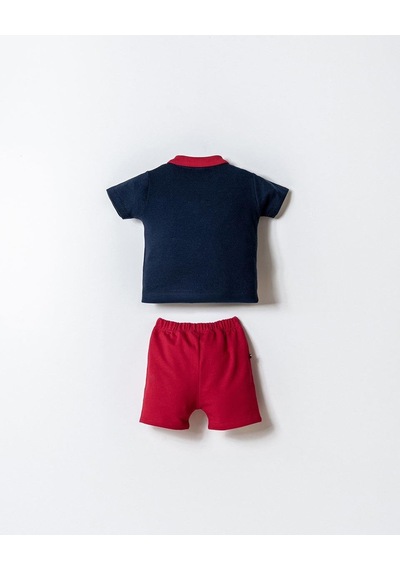 U.S. Polo Assn. U.s. Polo Assn Erkek Bebek 2 Li Şort T-şhirt Takım Lacivert-2339 Lacivert