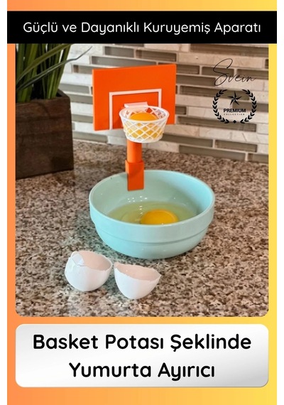Yumurta Basket Potası Şeklinde Yumurta Ayırıcı Aparat Pratik Sarı Ve Beyaz Ayırma Aparatı Kolay Çok Renkli