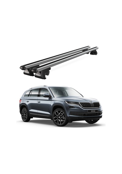 Venüs Skoda Kodiaq 2017 Ve Sonrası Uyumlu Gri Ara Atkı Port Bagaj Tavan Barı