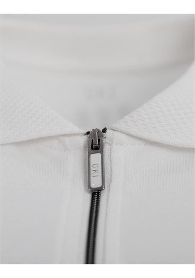Uki Ekru Polo Yaka Süprem T-shirt Ekru