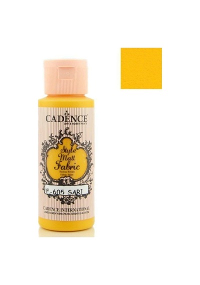 Cadence Style Matt Fabric Kumaş Boyası F-605 Sarı