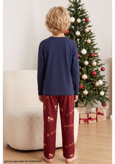 Siyah İnci Yılbaşı Temalı Termal Kumaşlı Ultra Soft Yumuşak Baba-oğul Örme Pijama Takımı 26225810-1 Lacivert Siyah İnci Yılbaşı Temalı Termal Kumaşlı Ultra Soft Yumuşak Baba-oğul Örme Pijama Takımı 26225810-1 Lacivert