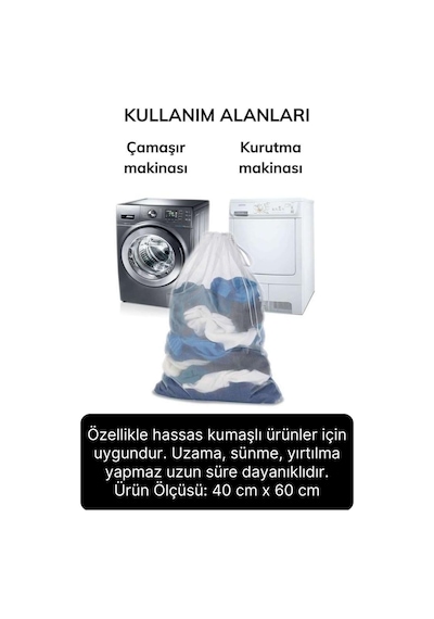 6 Adet Çamaşır Yıkama Filesi Maxi Kirli Elbise Giysi Kıyafet Torbası Okul Üniversite Yurt Asker