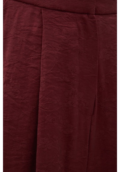 Sateen Freya Pantolon - Bordo-137155 Bordo