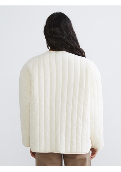 Lcw Modest Sarı Bisiklet Yaka Oversize Kadın Ceket