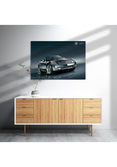Cakasepetim Çelik Gri Cadillac Xlr V Cabrio Ahşap Mdf Tablo