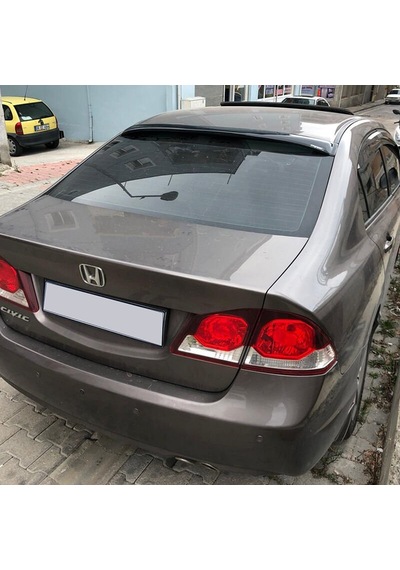 Honda Civic Uyumlu Yedek Parça Arka Cam Üstü Spoiler İnce Model 2