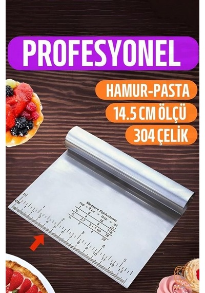 Zhltools Hamur Kesici Spatula Gümüş