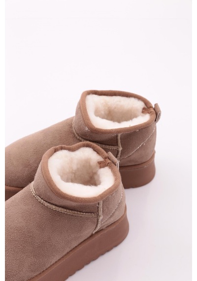 Dgn Cozy Kadın Ugg Bot Vizon