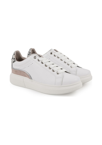 Mamma Mia Kadın Günlük Ayakkabı Hakiki Deri Kalın Platform Taban Yılan Desen Detaylı Bağcıklı Sneaker 26y-7765 Beyaz-vizon Mamma Mia Kadın Günlük Ayakkabı Hakiki Deri Kalın Platform Taban Yılan Desen Detaylı Bağcıklı Sneaker 26y-7765 Beyaz-vizon