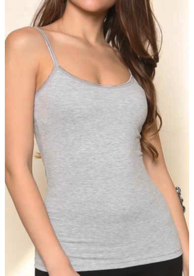 Essaiçgiyim 3'lü 6'lı 12'li Paket Gümüş 4047 Likralı Düz Ip Askı Bayan Atlet - 457339155 - M-Siyah-3'lü