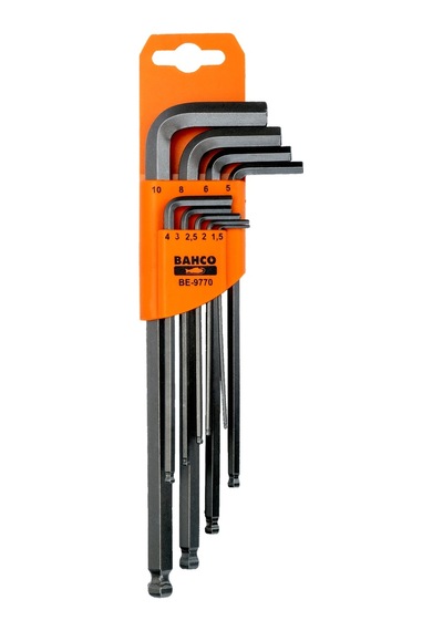 Bahco Altıgen Allen Anahtar Seti Top Başlı Be-9770