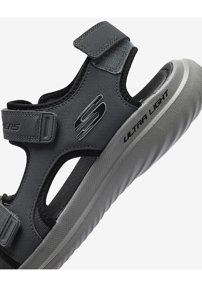 Skechers Bounder 2.0 Sandal - Thutton Erkek Gri Sandalet 232893 Char Gri