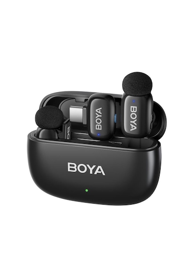 Boya Mini 2 Aı Kablosuz Yaka Mikrofonu Type-c Mat Siyah - Sku02