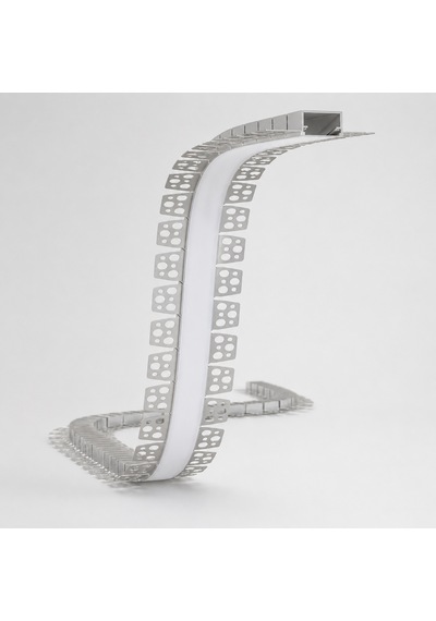 Dl158f Esnek Sıva Altı Trimless Led Profil 1 Metre 15x12 Mm Alüminyum Delikli Kanatlı Alçıpan Gömme Led Kanal 70133100