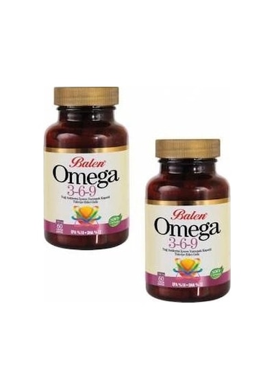 Balen Omega 3 6 9 Yumuşak Kapsül 1200 MG 60 Kapsül 2 Adet