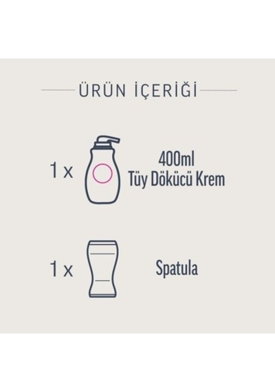 Tüy Dökücü Krem 400 Ml Etkili Ve Hızlı Sonuçlar