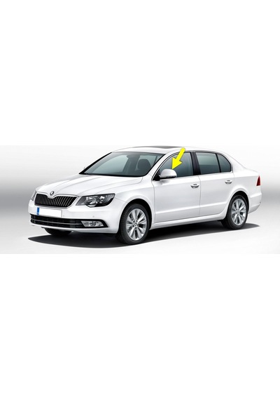 Skoda Superb 2014-2015 Sol Dış Dikiz Aynası Kapağı 3T0857537
