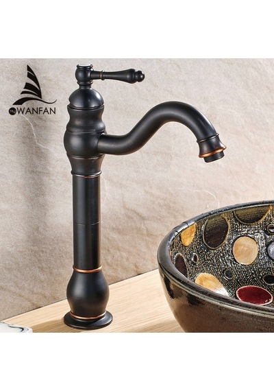 Wanfan Çanak Lavabo Uyumlu Banyo Lavabo Bataryası Siyah