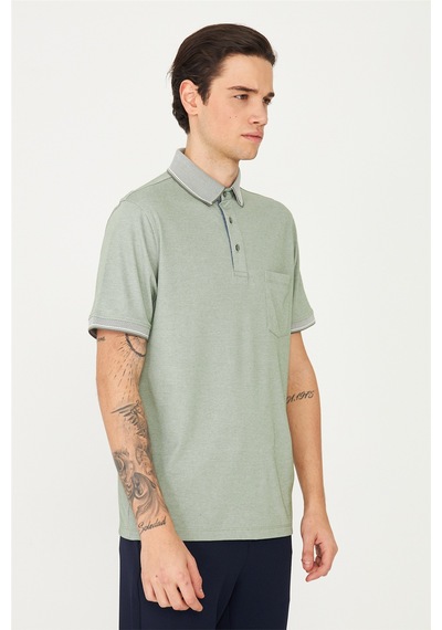 Haki Polo Yaka T-shirt Haki