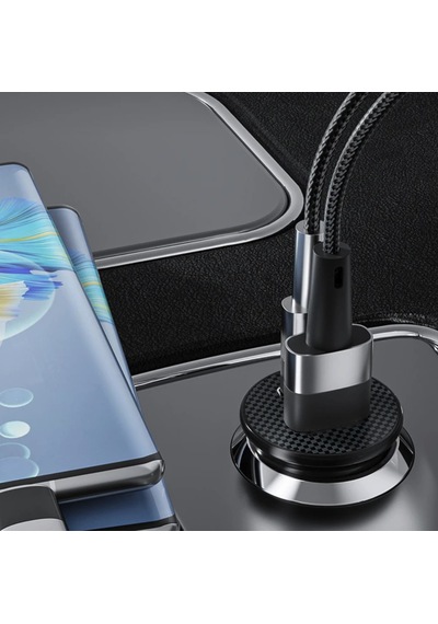Akım Korumalı 20w Ultra Hızlı Şarj Araba Çakmaklık Şarj Başlığı Araç İçi Şarj Başlığı 2 Cihaz Destekli