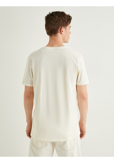 Koton Basic Tişört Slim Fit Bisiklet Yaka Kısa Kollu Ekru 4sam10842hk Ekru Koton Basic Tişört Slim Fit Bisiklet Yaka Kısa Kollu Ekru 4sam10842hk Ekru