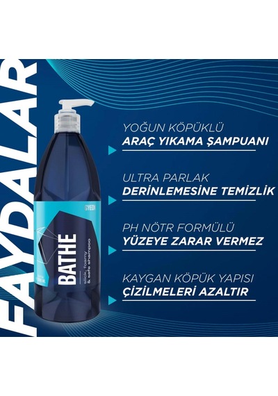 Gyeon Q²m Bathe Ph Nötr Cilalı Oto Şampuanı 500 Ml
