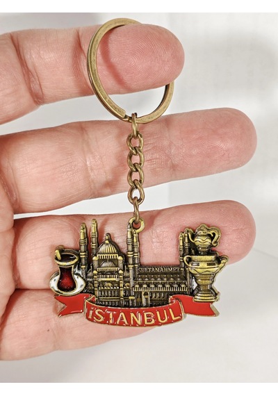 İstanbul Temalı Sultanahmet Anahtarlık Eskitme Gold Tarihi Ve Kültürel Şık Çanta & Anahtar Aksesua Çok Renkli İstanbul Temalı Sultanahmet Anahtarlık Eskitme Gold Tarihi Ve Kültürel Şık Çanta & Anahtar Aksesua Çok Renkli