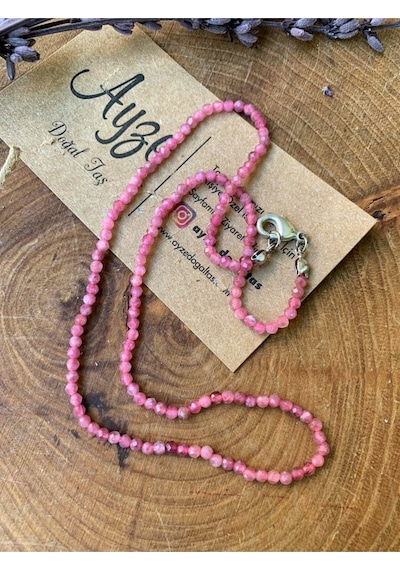 Pembe Turmalin Kolye 80612600 Mor