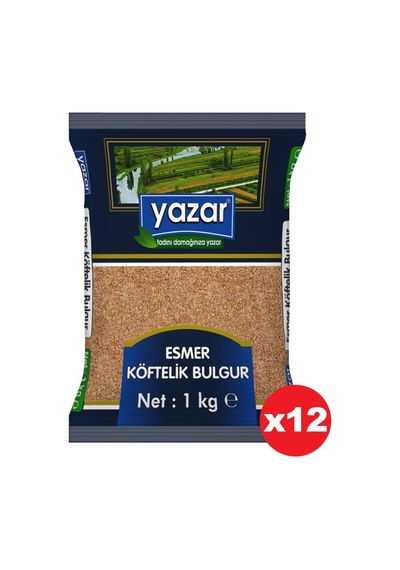 Yazar Esmer Köftelik Bulgur 12 x 1 KG