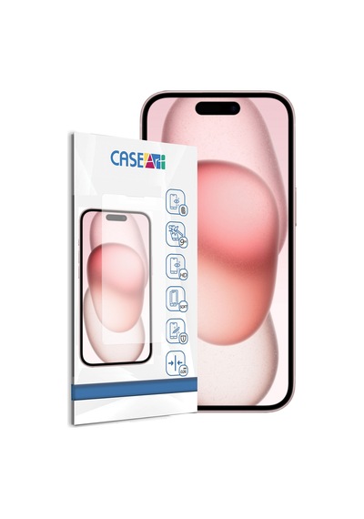 Apple iPhone 15 Uyumlu Temperli Ekran Koruyucu Kırılmaz Cam