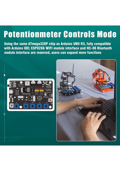 Adeept 5-dof Robotik Kol Kiti - Arduino Ide İle Uyumlu