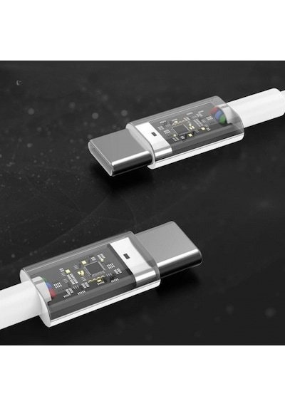 Apple 15/15 Pro Type-c To Type-c Hasır Örgü Hızlı Şarj Kablosu 1m 5324