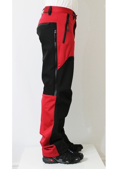 Mudwill Erkek Kışlık Softshell Pantolon Kırmızı-Siyah Kırmızı