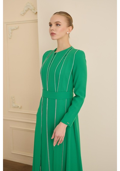 Senna Tease Dress Yeşil Yeşil